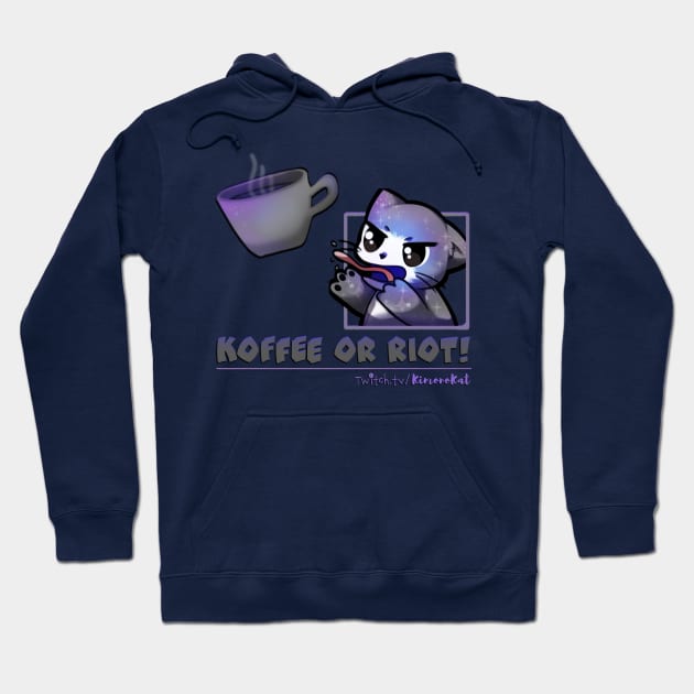 Koffee or Riot After Dark Hoodie by KimonoKat